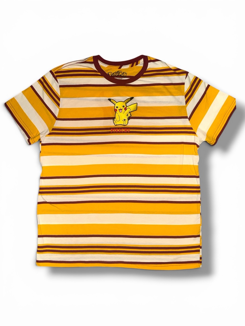 Pokemon Pikachu BoxLunch Exclusive Yellow Stripe Tee 2x